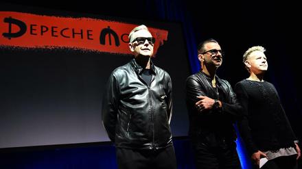 Depeche Mode in Mailand: Andrew Fletcher, Dave Gahan und Martin Gore (v.l.)