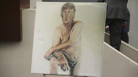 Künstlerin Gore sagte, sie habe den republikanischen Politiker so gemalt, wie sie sich ihn nackt vorstellt.