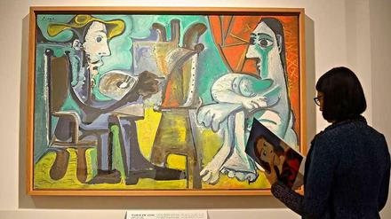 Bilder von Pablo Picasso erfreuen sich ungebrochener Beliebtheit. Hier: Der Maler und das Model von 1963.
