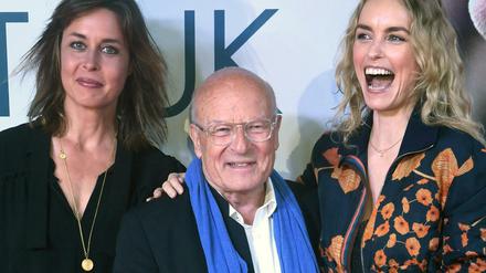 "Return to Montauk"-Regisseur Volker Schlöndorff mit den Schauspielerinnen Susanne Wolff (l.) und Nina Hoss bei der Berlinale im Februar 2017. 
