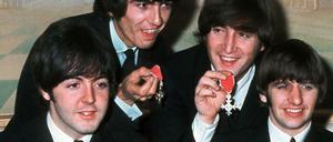 Die Beatles im Jahr 1965: Paul McCartney (l-r), George Harrison, John Lennon und Ringo Starr