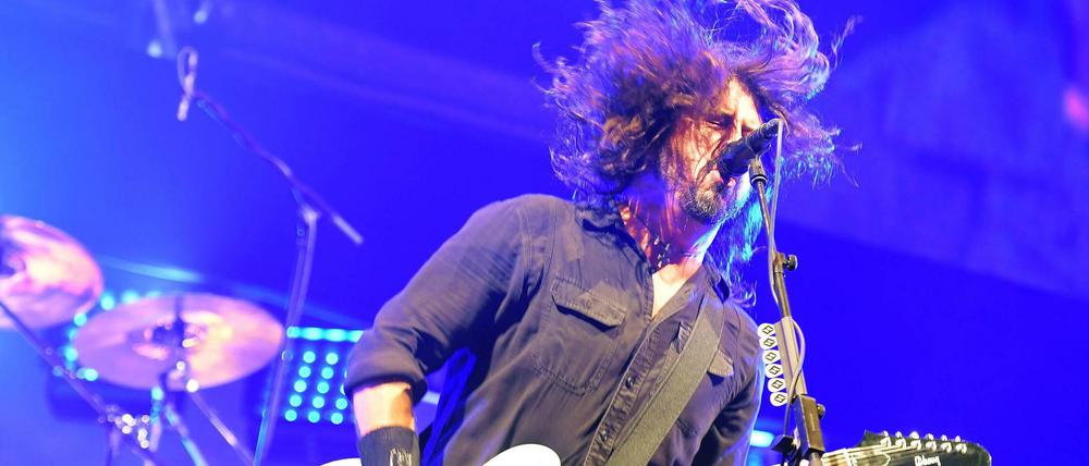 Dave Grohl von den Foo Fighters beim Lollapalooza-Festival auf der Rennbahn in Hoppegarten am 10.09.2017