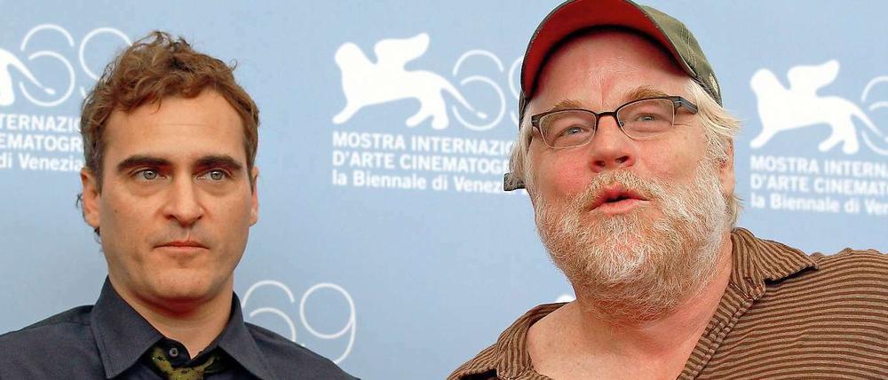 Joaquin Phoenix und Philip Seymour Hoffman beim Filmfestival in Venedig