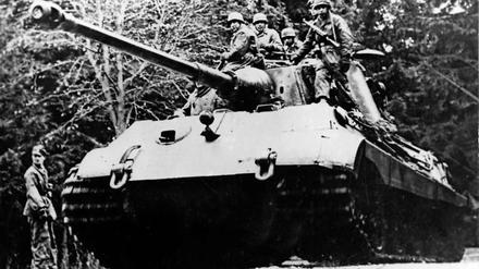 Ein deutscher Panzer bei der Ardennenoffensive Ende 1944. Foto: dpa