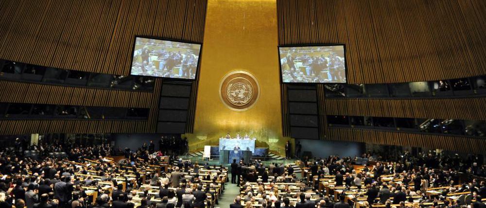 Vollversammlung der Uno. Anspruch und Wirkung klaffen bei den Vereinten Nationen häufig auseinander.