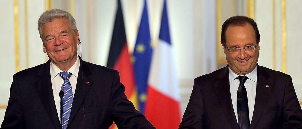 Joachim Gauck und François Hollande. 