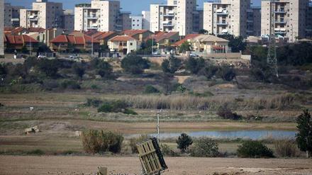 Eine Raketen-Abwehrposition außerhalb von Ashkelon.
