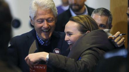 Bill Clinton im Wahlkampf in Iowa. 
