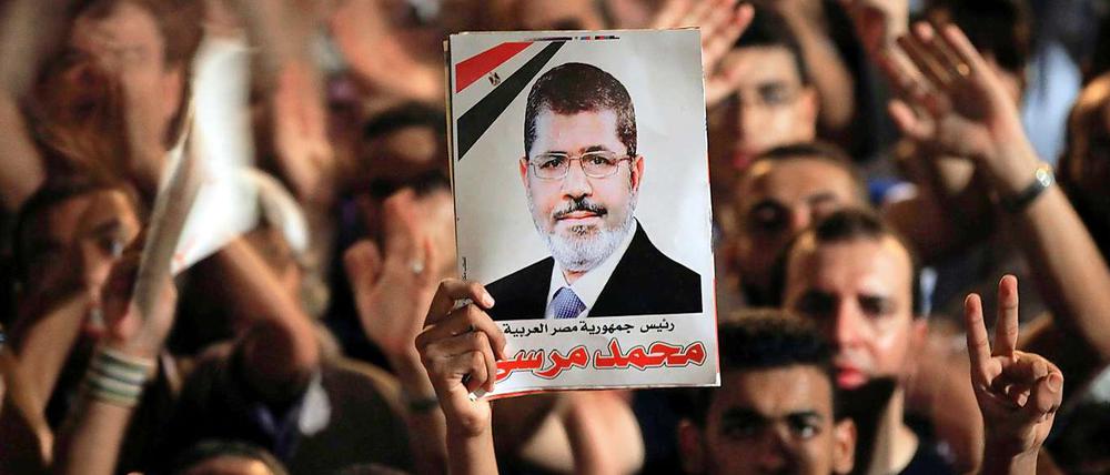 Anhänger des ägyptischen Präsidenten Mohammed Mursi.
