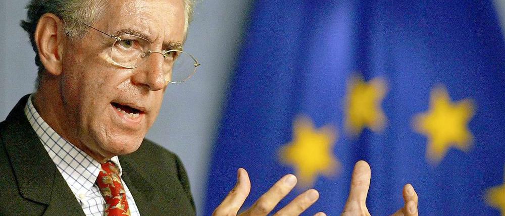 Der frühere EU-Kommissar Mario Monti soll vorübergehend die Regierungsgeschäfte in Italien übernehmen.