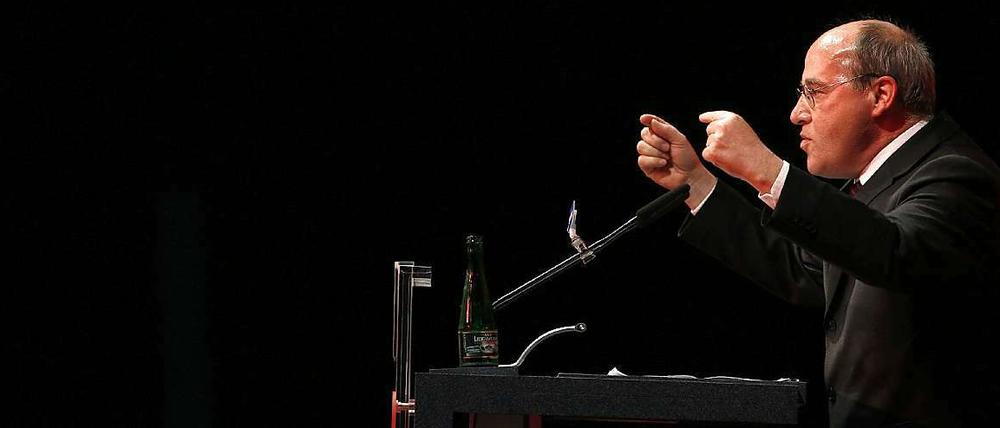 Linken-Fraktionschef Gregor Gysi kämpft nur halbherzig gegen antisemitische Tendenzen in seiner Partei.