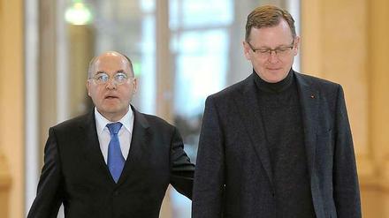 Linkspartei-Politiker Gregor Gysi (links) und Bodo Ramelow.