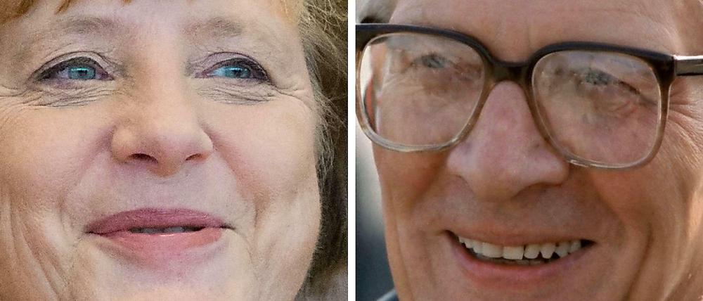 Angela Merkel und Erich Honecker