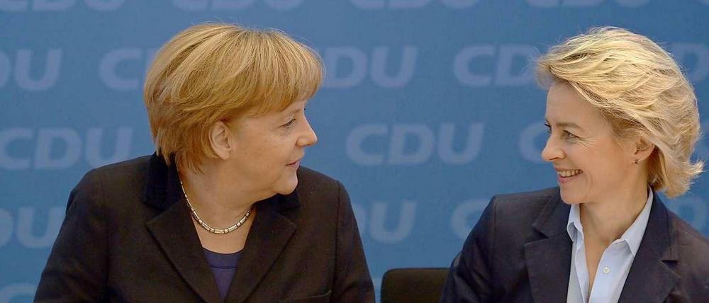 Merkel wird "notfalls auch persönlich" helfen. Na, da freut sich Frau von der Leyen doch!