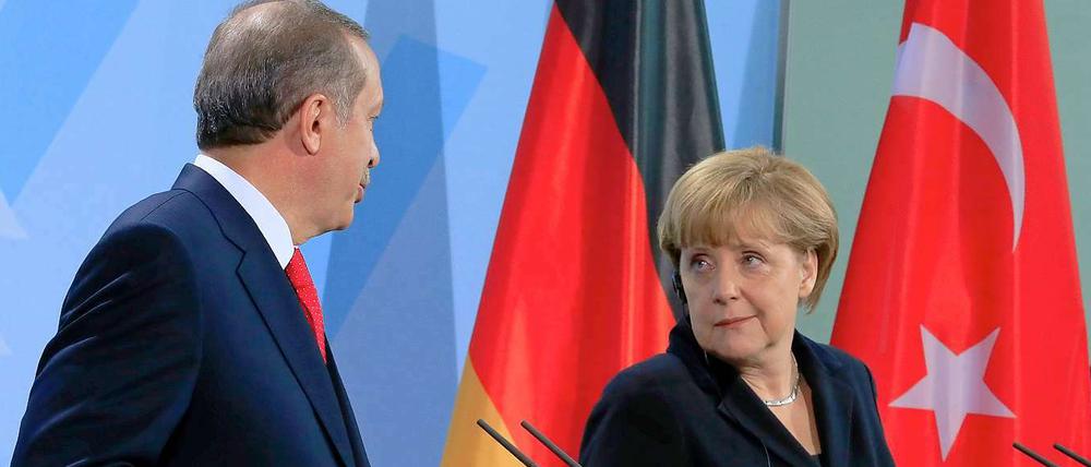 Merkel und Erdogan.
