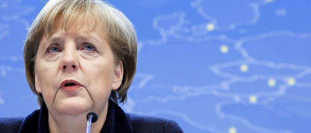 Angela Merkel sprach nach dem gescheiterten Gipfel zu den Pressevertretern.