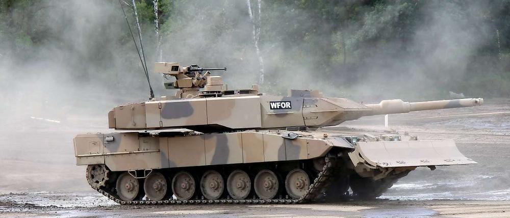 Im Ausland begehrt: Leopard-Kampfpanzer made in Germany.
