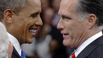 Barack Obama und Mitt Romney: Wer profitiert vom Sturm? 