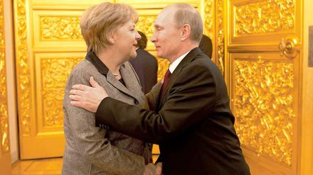 Die Großen unter sich: Angela Merkel und Wladimir Putin