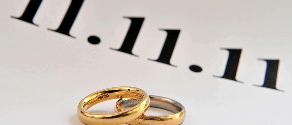 Viele Menschen mögen Schnapszahl-Daten - auch Heiratswillige.