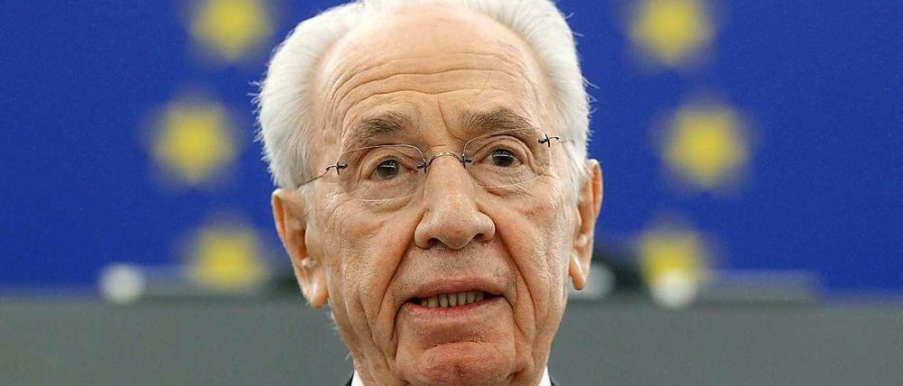 Scheinheiliger Vorschlag: Der israelische Präsident hat am Dienstag bei einem Besuch im Europäischen Parlament in Straßburg eine Intervention der Arabischen Liga in Syrien gefordert.