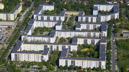 Hellersdorfer Großsiedlung, die dem landeseigenen Wohnungsunternehmen Stadt und Land gehört. 