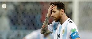 Lionel Messi nach der 0:3-Niederlage gegen Kroatien.