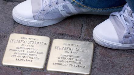 Stolpersteine (hier in Osnabrück) erinnern an rund 800 Orten an Nazi-Opfer.