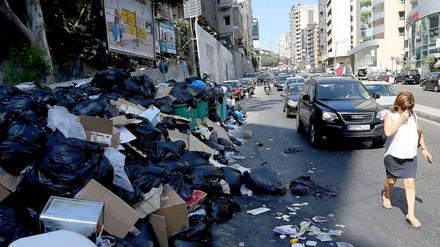 Müllberge überall: Es stinkt in Beirut