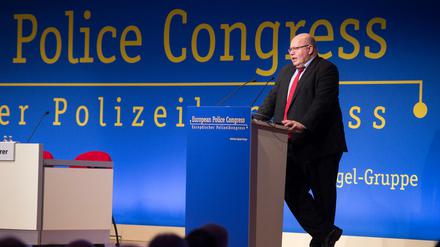 Peter Altmaier (CDU), Chef des Bundeskanzleramtes, am Dienstag beim Europäischen Polizeikongress in Berlin. 