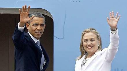 Präsident und Nachfolgerin? Barack Obama und Hillary Clinton.