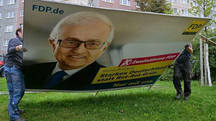 Für viele Liberale keine Heimat mehr? Wahlplakat der FDP nach der letzten Bundestagswahl.