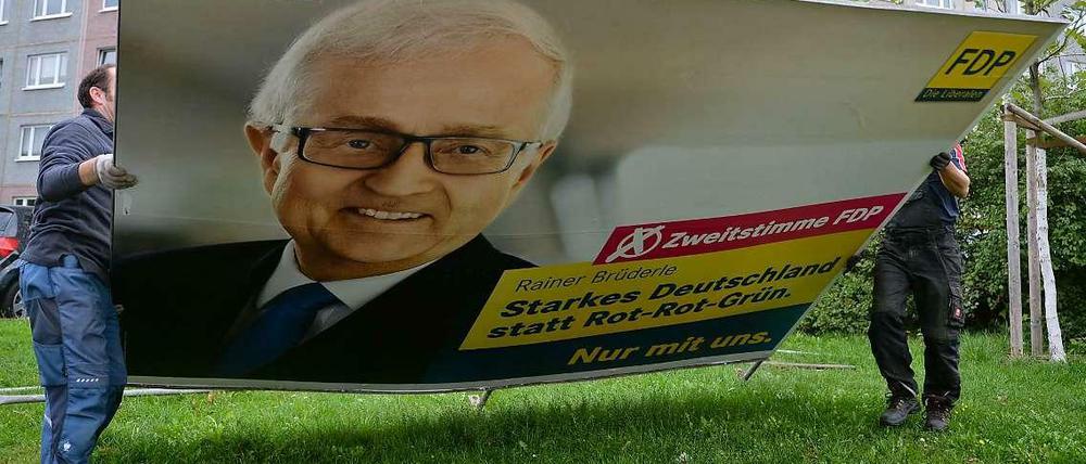 Für viele Liberale keine Heimat mehr? Wahlplakat der FDP nach der letzten Bundestagswahl.