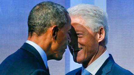 Barack Obama und Bill Clinton bei einer Veranstaltung im Jahr 2014.