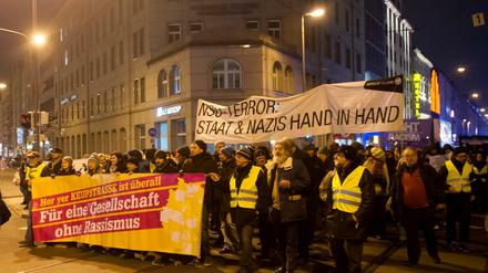 Eine Demonstration der Initiative "Keupstraße ist überall"