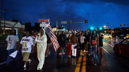 Demonstranten in Ferguson.