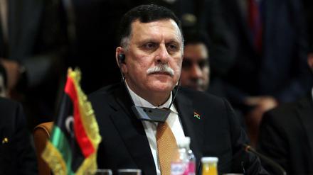 Der Ministerpräsident der UN-vermittelten Einheitsregierung Libyens, Fajis Sarradsch. 