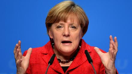 Bundeskanzlerin Angela Merkel verspricht, dass es wegen der Flüchtlingskrise keine Steuererhöhungen geben werde.