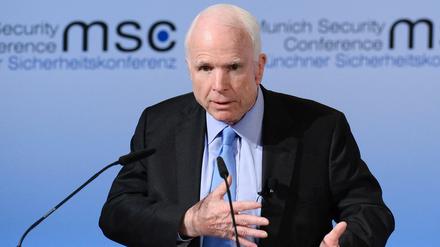 Hat immer was zu sagen. John McCain, hier bei der Münchner Sicherheitskonferenz im vergangenen Jahr.