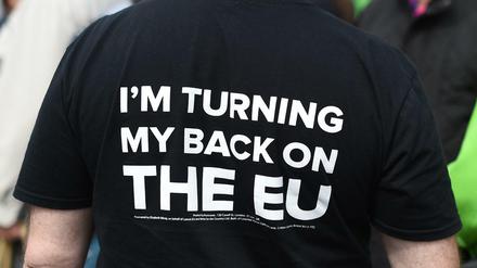 Der EU schnellstmöglich den Rücken zukehren wollen die "Brexit"-Befürworter. Entschieden wird am 23. Juni.
