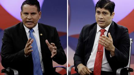 Gleicher Name, nicht verwandt: Die Kandidaten Fabricio Alvarado (links) und Carlos Alvarado.