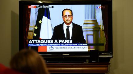 Mit seiner Linie traf François Hollande – hier am 13. November bei seiner Rede an die Nation – den Nerv der Franzosen.