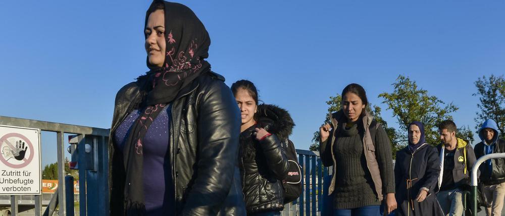 An der deutschen Grenze: Würde ein Zaun die Flüchtlinge davon abhalten, ihre Heimat zu verlassen. 
