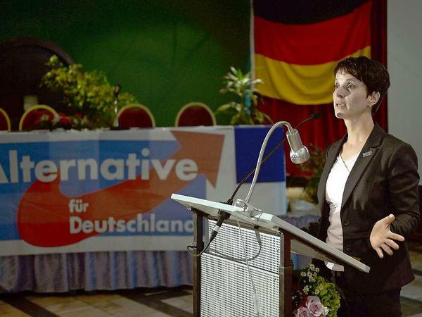 Die sächsische AfD-Landesvorsitzende Frauke Petry bei einem Landesparteitag im September.