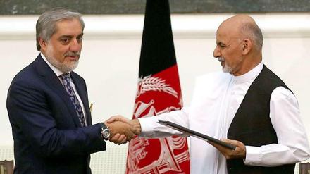 Regierung der nationalen Einheit: Ashraf Ghani (r.) und Abdullah Abdullah.
