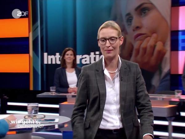 Kalkulierter Eklat? Alice Weidel, Spitzenkandidatin der AfD, verlässt vorzeitig die ZDF-Sendung "Wie geht's, Deutschland".