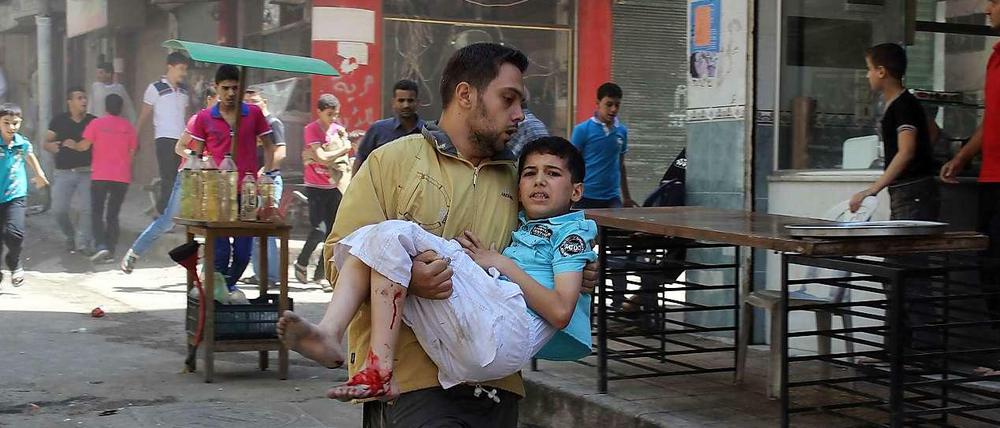 Tägliches Trauma. Nicht nur in Aleppo leidet die Zivilbevölkerung jeden Tag unter dem Krieg.