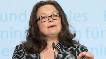 Andrea Nahles (SPD), Bundesministerin für Arbeit und Soziales, will den Sozialhilfe-Anspruch von EU-Bürgern einschränken