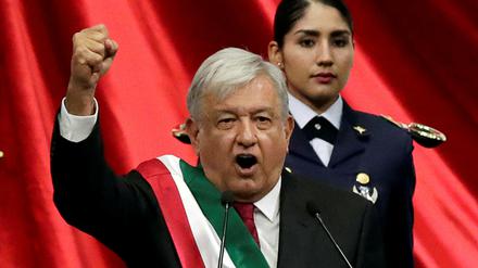 Andres Manuel López Obrador bei seiner Amtseinführung