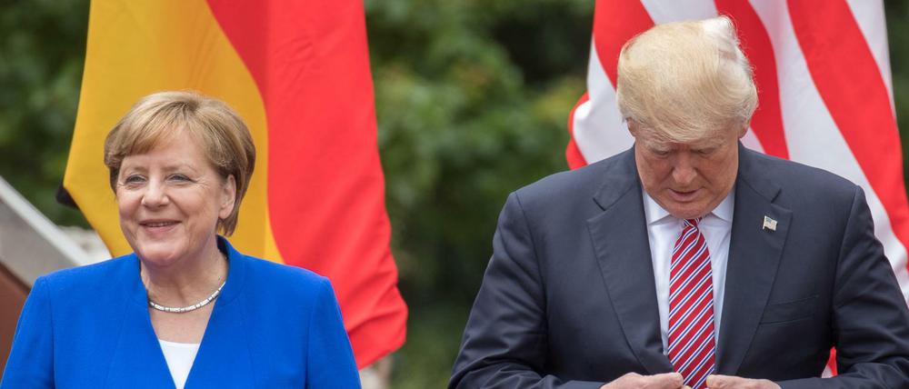 Sind die transatlantischen Beziehungen noch eine glückliche Ehe? Angela Merkel und Donald Trump